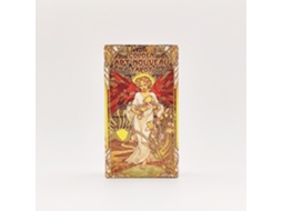 Novo Jogo de Cartas de Tarô em Estilo Art Nouveau Dourado, Tamanho 12x7. MDUG