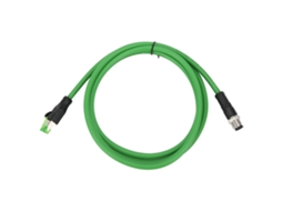 Cabo Ethernet Blindado M12 Para Rj45 4 Pinos Cat5e 24 Awg Ip67 À Prova D'água