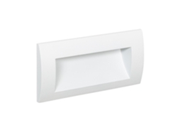 Baliza Exterior Led De 4 W, Encastrável, Rectangular, Em Alumínio E Vidro, Edulis 2700k Preto Branco Quente