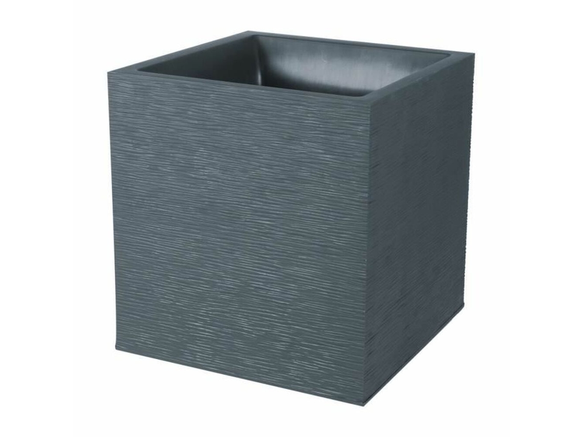 Vaso Eda Quadrado Cinzento Escuro 39 X 39 X 43 Cm