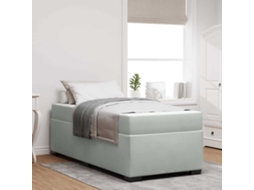 Vidaxl Estrutura da Cama Cinzento claro 100 X 200 Cm Tecido