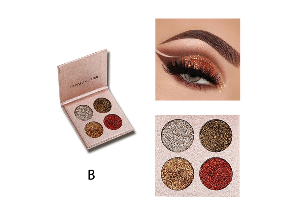 Paleta De Sombras Para Olhos Maquiagem Natural Efeito Diamante
