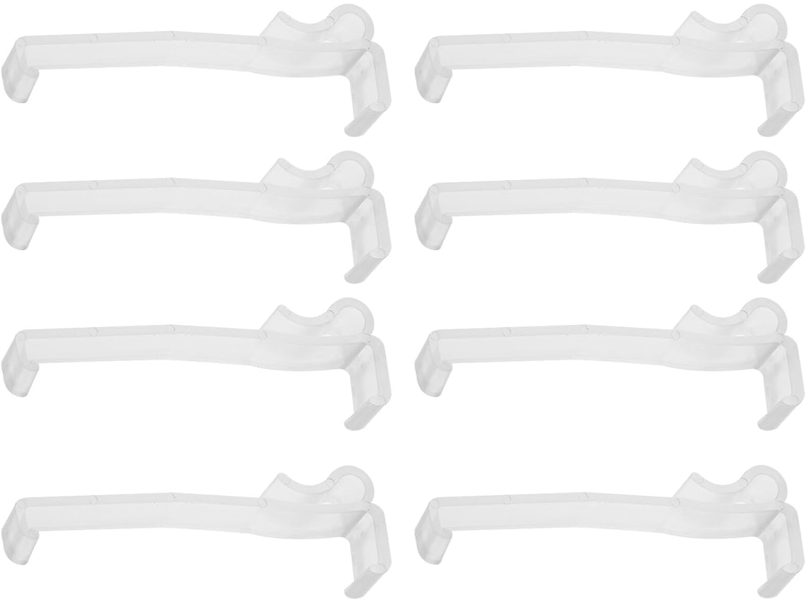 10 Presilhas Para Cortinas Verticais, Presilhas De Plástico Ocultas Resistentes À Corrosão, Acessóri