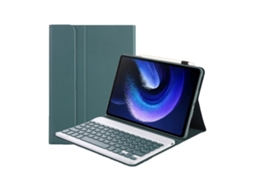 Lurelia Capa Com Teclado Bluetooth Para Honor V7 10.4 Com Tampa Quadrada, Verde