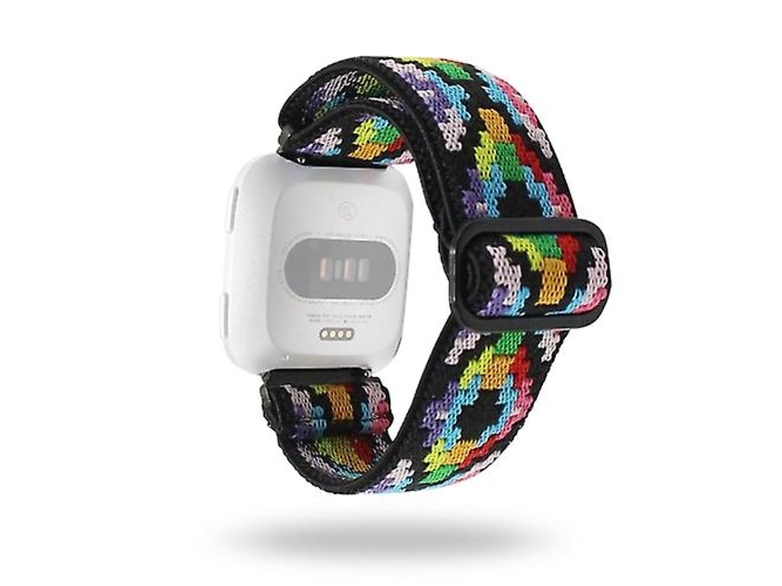 Lurelia Pulseira, Compatível Com Fitbit Versa Watch Band Trançado Jacquard Nylon Ajustável De Relógio V2 2