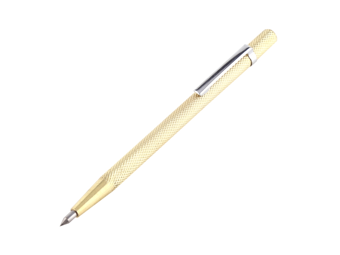 Lápiz De Gravura Portátil Para Cerâmica De Vidro Ferramenta Scribbler Pen Dourado
