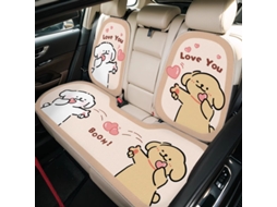Conjunto De 7 Primos De Siège Auto D'été Em Soie Glacée, Casa De Siège Universal Com Motivo De Desenho Animado, Proteção De Siège Auto