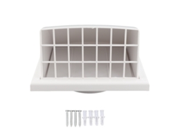 Capacete de Ventilação Exaustão Pvc Parede Exterior 100mm Inclinado