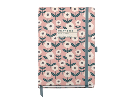Agenda Semanal A5 2025 MIQUELRIUS Plus Bloom com Elástico 22278