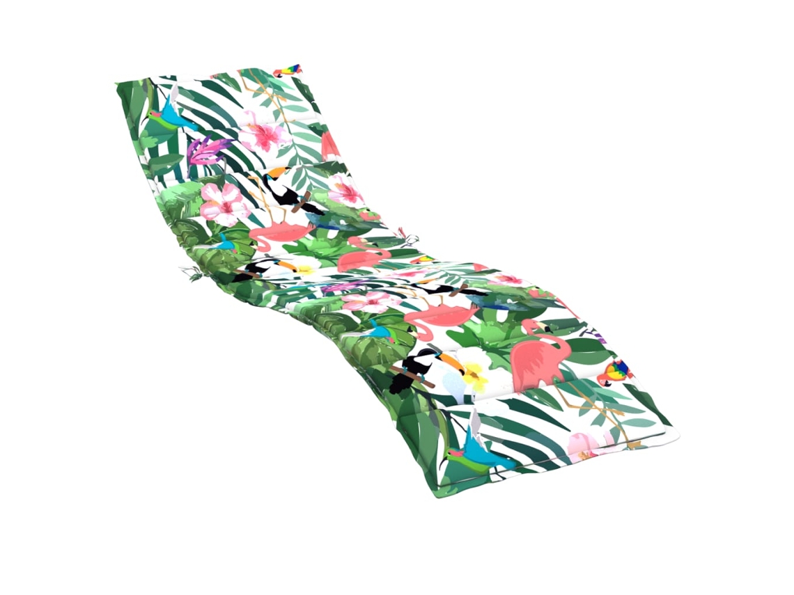Sun Lounger Cushion, Sun Lounger Cushions Vidaxl Multicolor Poliéster (200 X 70 X 4 Cm)