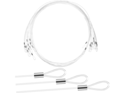 Conjunto de 12 Fios de Nylon 1,5m para Quadros Pendurados, Fio Invisível para Exposição de Molduras, Obras de Arte e Fotos Na