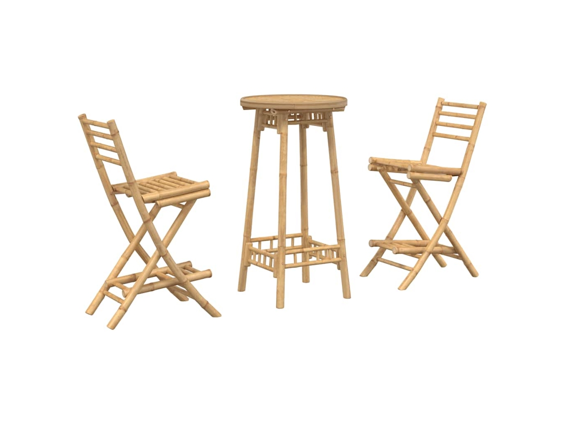 Outdoor Bar Set, Outdoor Bar Sets Vidaxl Marrom Bambu (n/a)