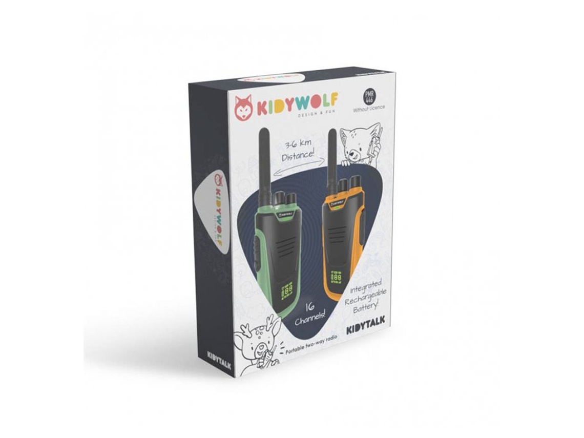 Walkie-talkies Kidytalk - Kidywolf Azul/Vermelho Unissex Para Uso Externo 6 Km Azul Vermelho-aquaforge