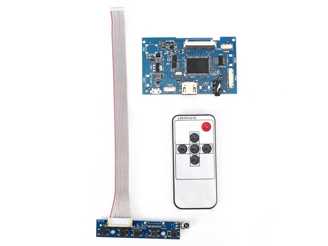 Módulo Controlador Hdmi Kit Placa Driver Lcd para Tela 7 Polegadas 50pin 1024x600 Universal | S/MARCA
