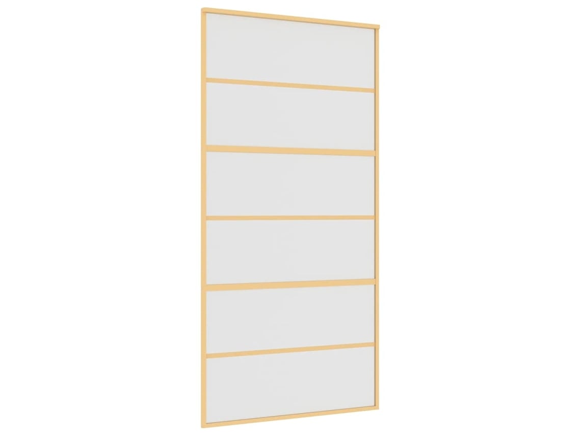 Porta Deslizante Vidro Fosco/alumínio Dourado 102,5x205 cm MAISON EXCLUSIVE