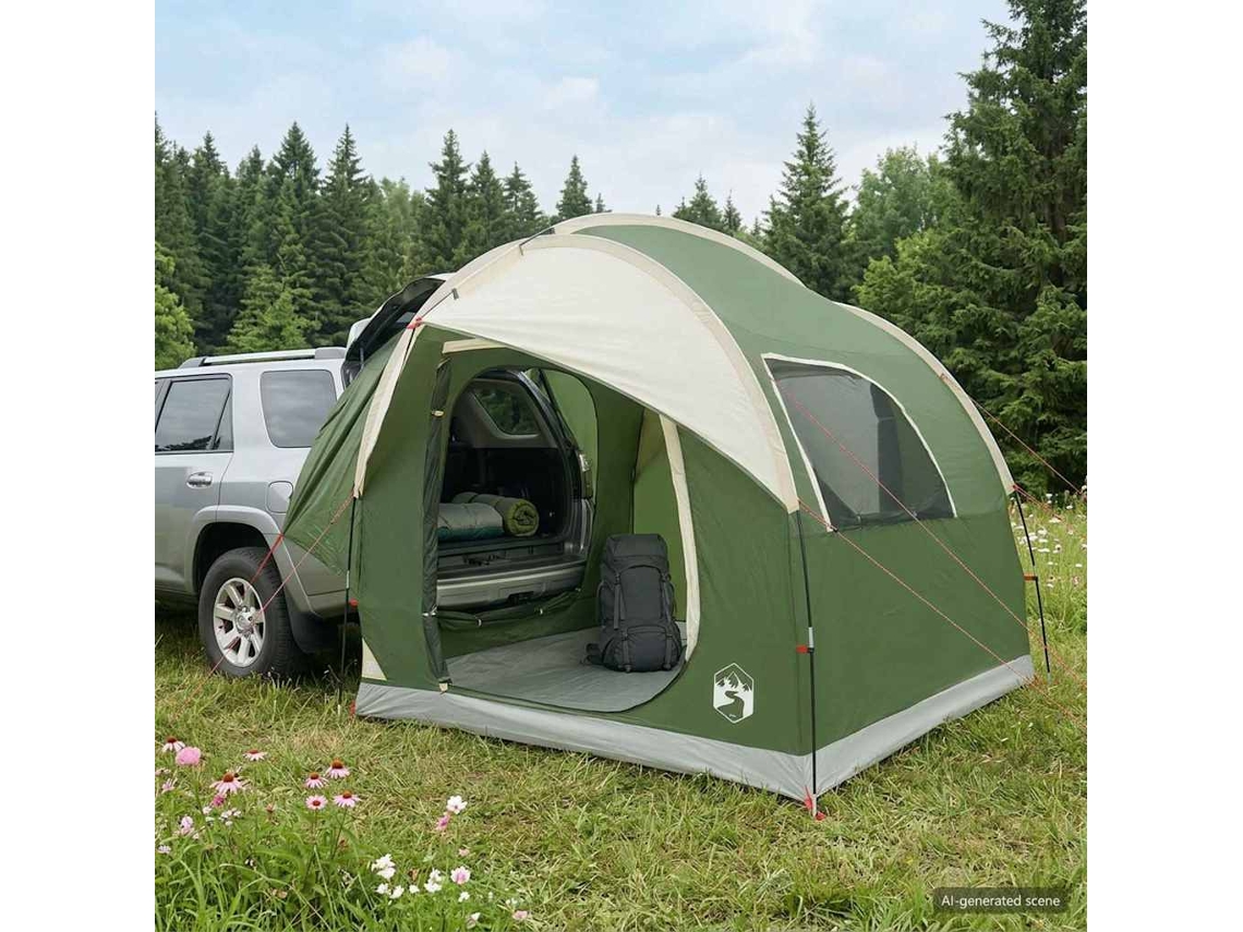 Vidaxl Tenda Para Carro Verde 239 X 210 X 210 Cm Poliéster E Aço