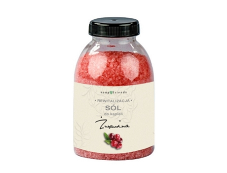 Cranberry Fine Grain Bath Soak Salt, 250g By Soapfriends