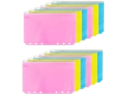Pastas Fichário A6 Com 6 Furos, Pvc Fosco, Com Zíper