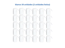 (branco, 30 Unidades, 5x9cm) Eletrodos Adesivos De Tecido Não Tecido, 5*9cm, Com Conector De 2mm