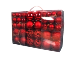 Conjunto de Bolas de Natal Decorativas. uma Decoração Festiva Ideal para Festas Casamento, em Vermelho, Ergonômico, Uso Diário STELASPLEN