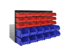 Wall Mounted Storage Rack, Wall Mounted Storage Racks Vidaxl Vermelho Plástico