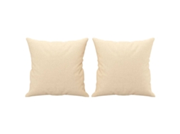 Throw Pillow, Throw Pillows Vidaxl Creme Tecido (n/a)