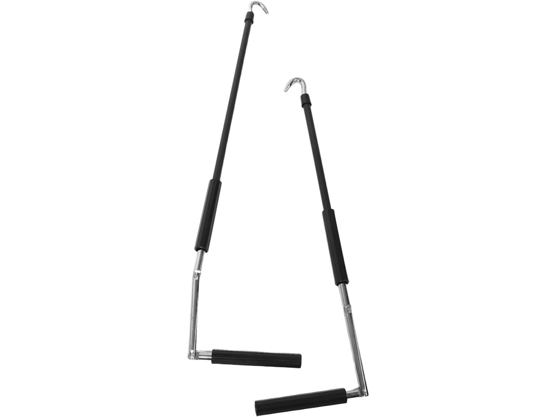 Manivela Reforçada Antiderrapante Uonlytech, 2 Peças, 62cm 24, 37 Polegadas, Ferro Preto, Para Operação Suave Em