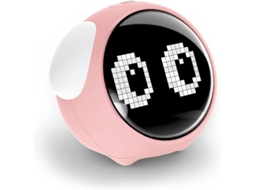 2026-reloj Despertador Para Niños, Doble Alarma, Luz Nocturna Ajustable, Activado Por Voz, Snooze, Regalo (rosa)