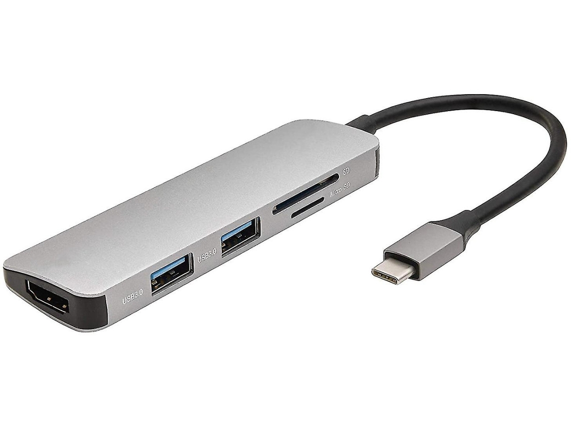 Blueelement Usb C 5 Em 1 Mini Dock 4k Hdmi, 5gbps, Compatível Com Várias Plataformas Preto Bestvite