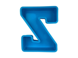 Molde de Bolo Nova Line de letras do alfabeto 3D, para bolos e sobremesas, inglês, azul