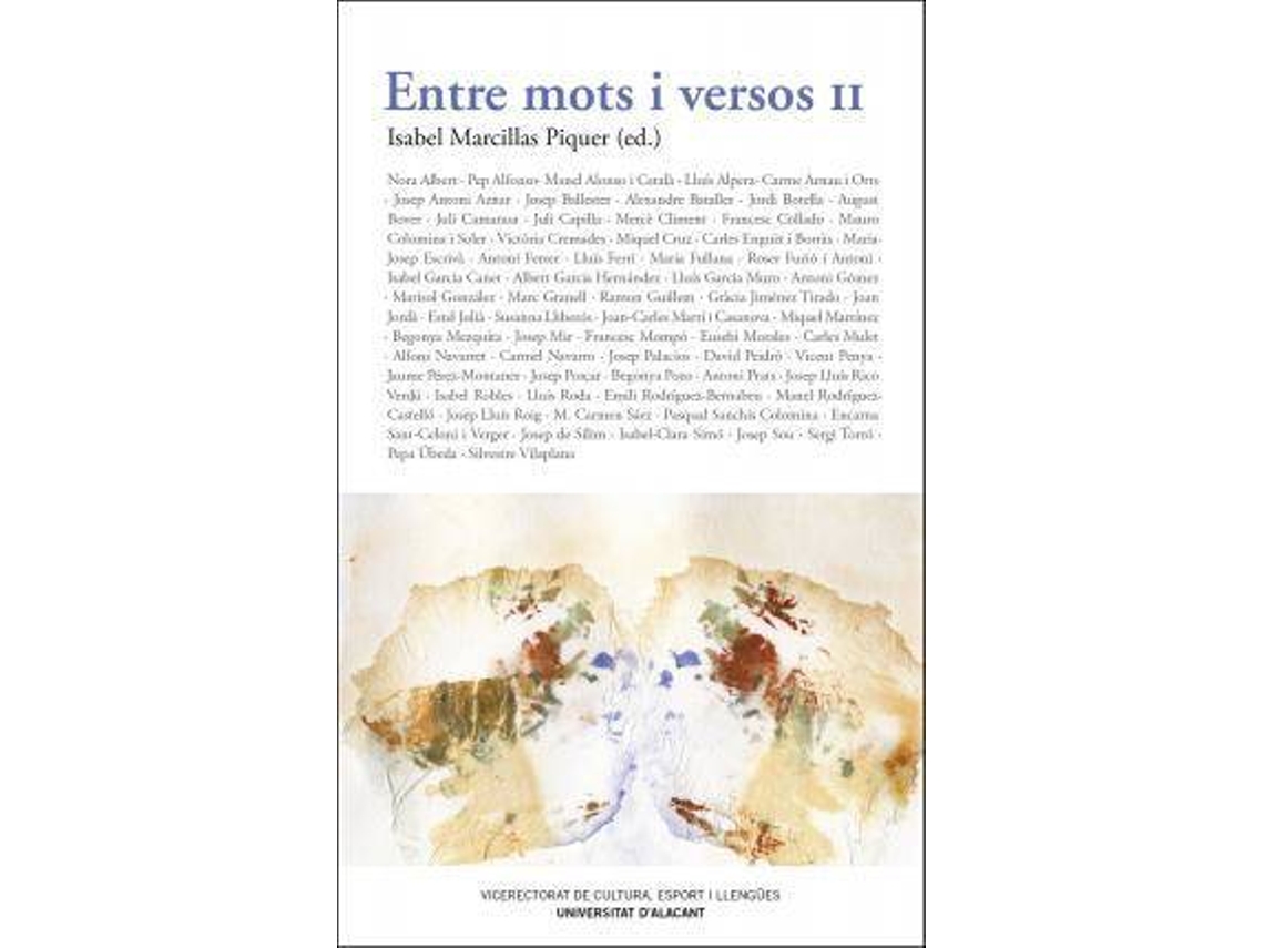 Livro Entre mots i versos II de Marcillas Piquer e Isabel