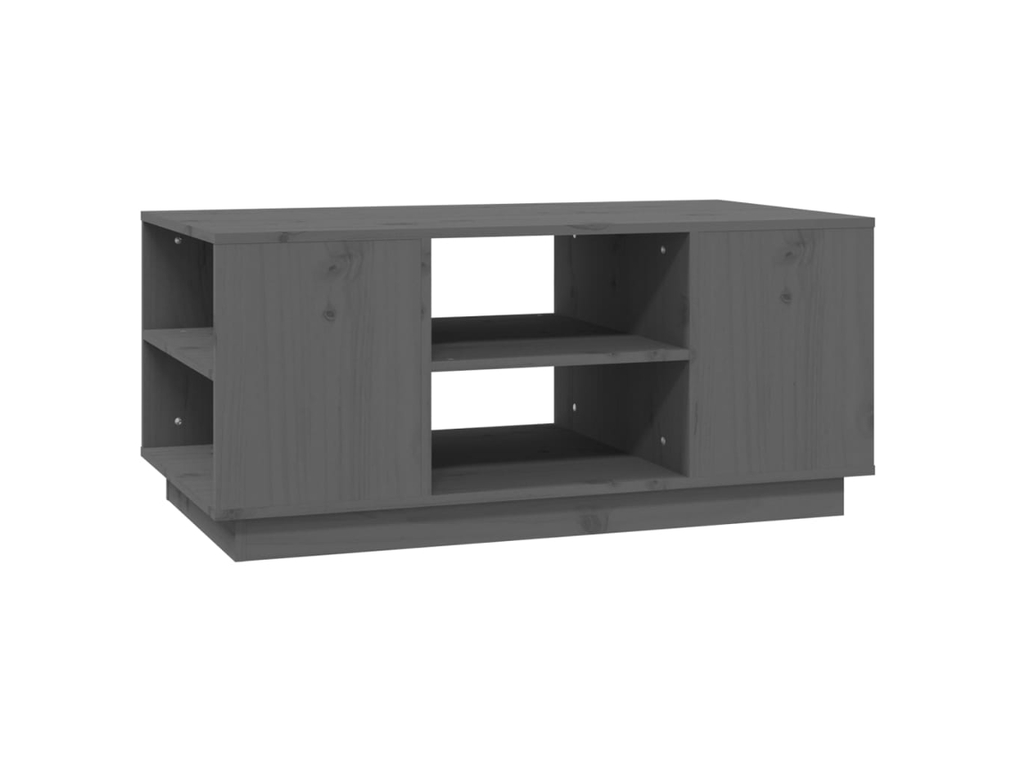 Coffee Table, Coffee Tables Vidaxl Cinzeto Madeira De Pinho (n/a)