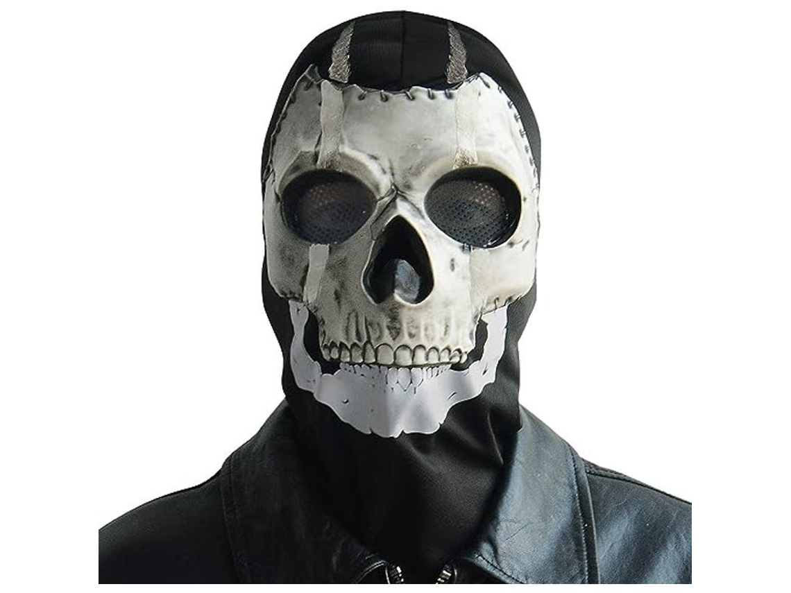 Máscara Caveira com Máscara Fantasma para Cosplay, Festa de Halloween com Marca