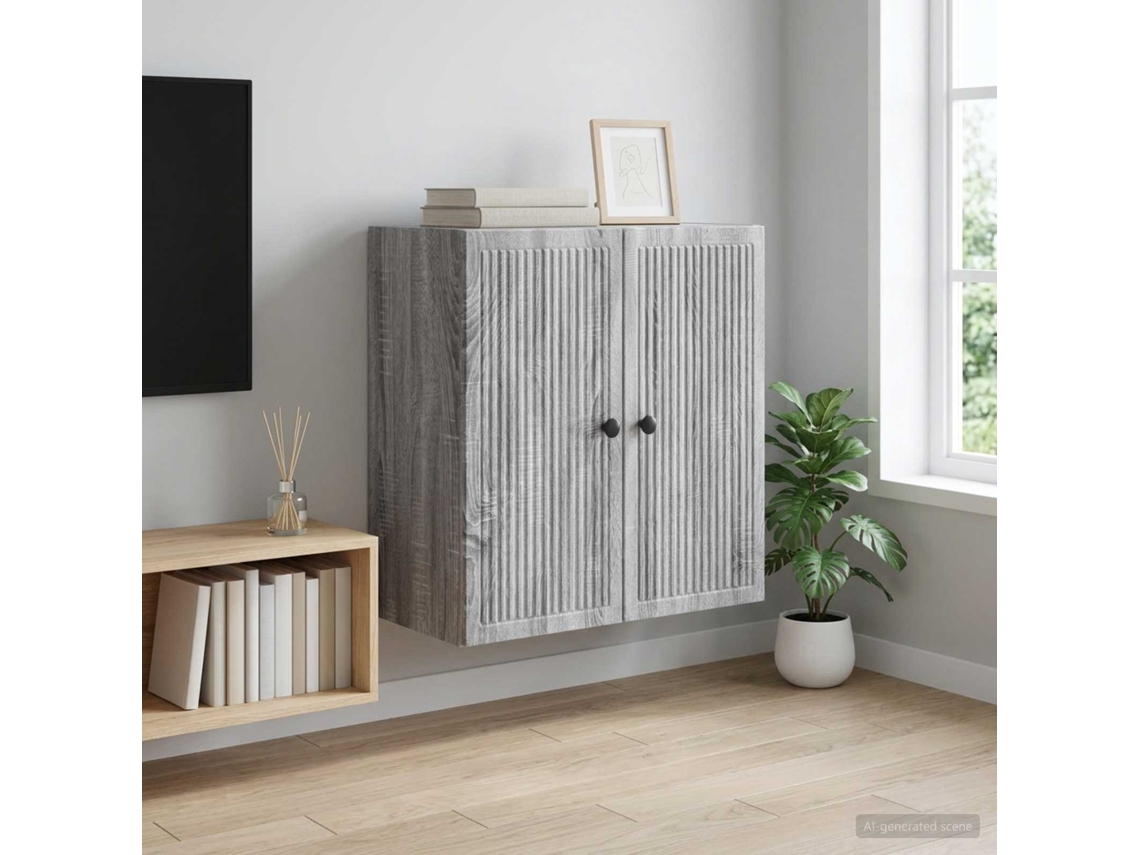 Vidaxl Armário De Parede Sonoma Cinzento 59 X 31 X 60 Cm