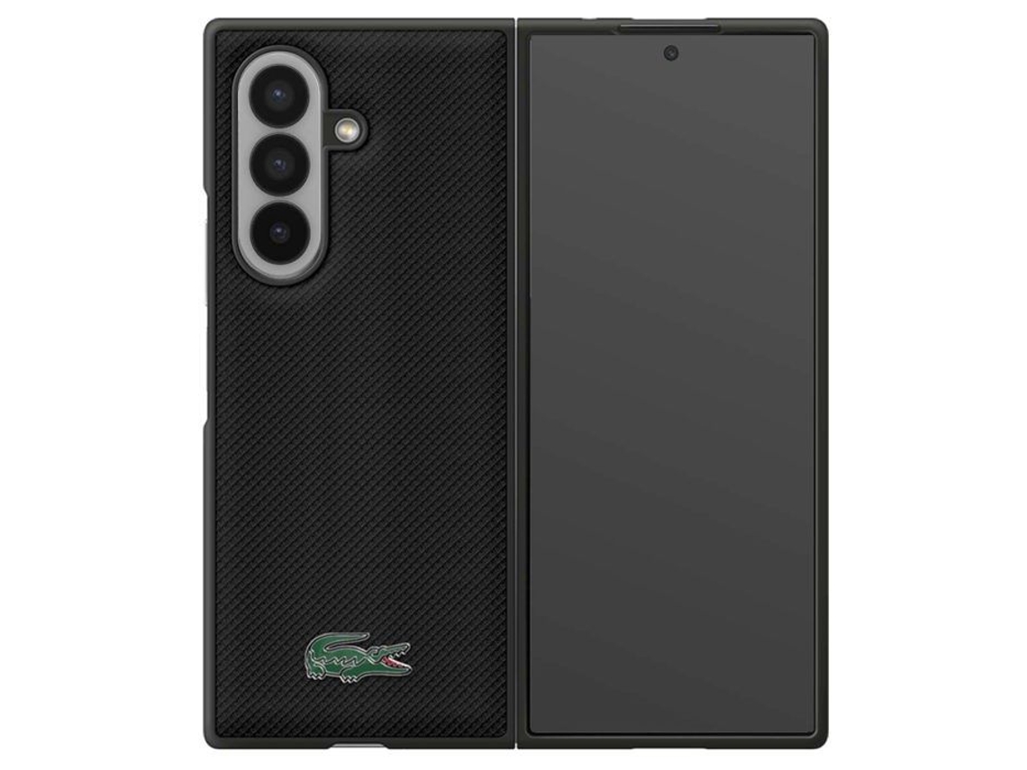 Capa Lacoste Para Galaxy Z Fold 7 Proteção Magnética Samsung Preta