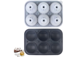 Forma De Gelo Esférica Em Forma De Bola De Basebol Ideal Para Cocktails, Bourbon, Conhaque E Whisky. Preto Hexinyigjly