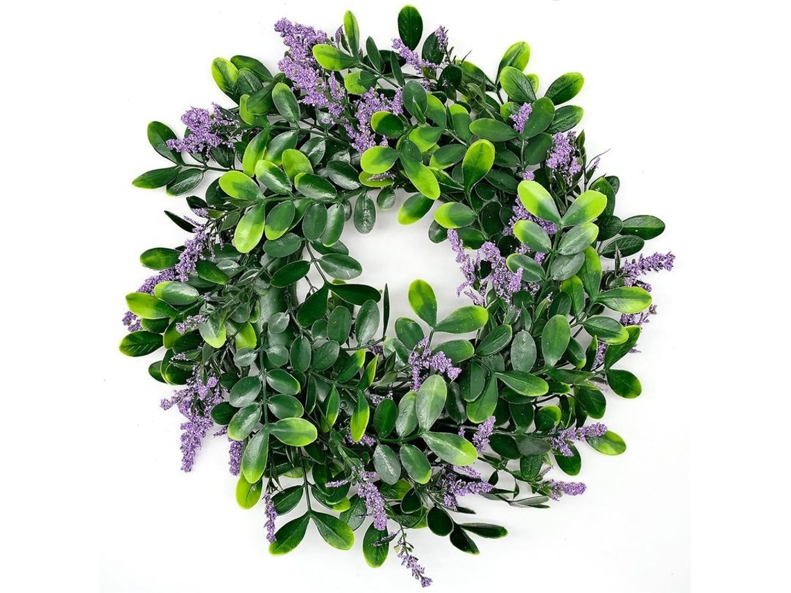 Guirnalda De Flores Artificiales De Lavanda Para Puerta Bienvenida Decoración De Boda Jardín Fiesta 35cm