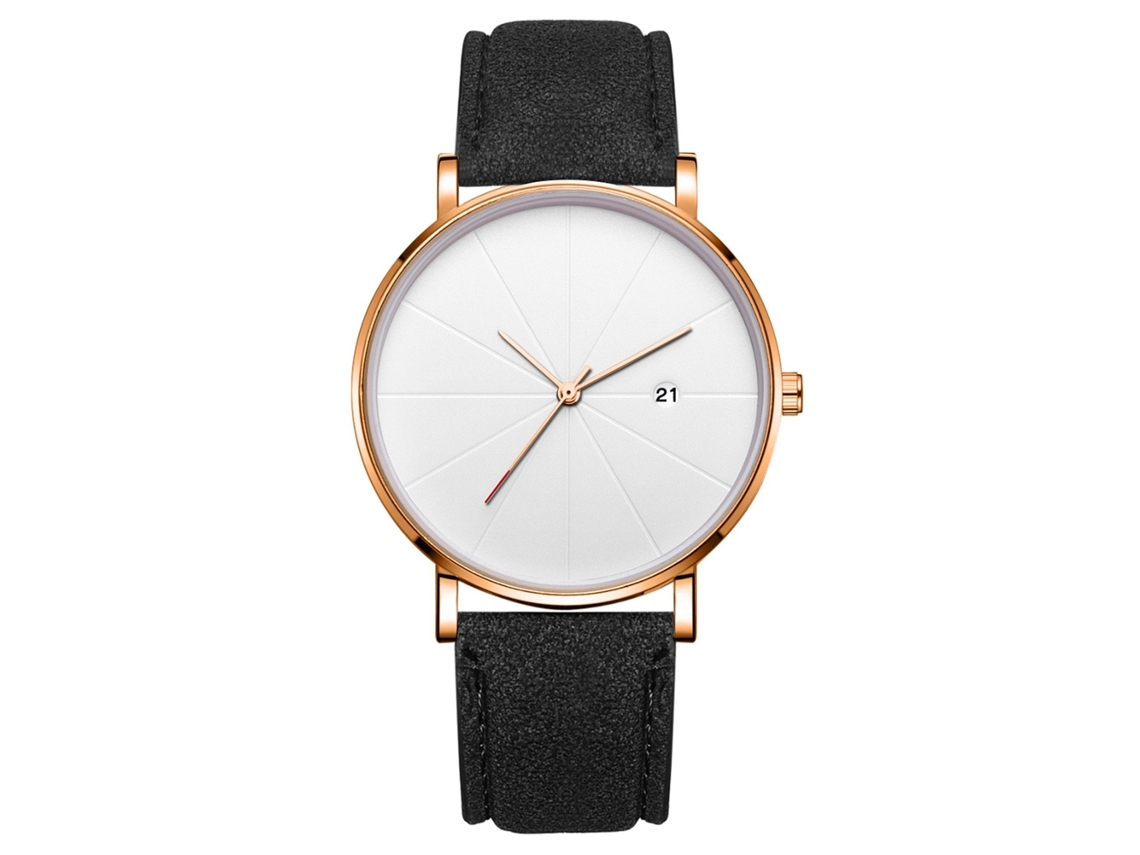 Reloj De Pulsera Analógico De Cuarzo Con Dial Redondo Moda Simple Accesorio De Joyería