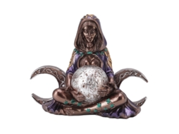 Estátua de Arte Mãe Terra Pequena Exquisita Artesanato de Resina Decorativa para Lar Jardim | S/MARCA