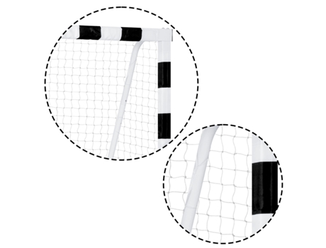 Baliza De Futebol 300 X 160 X 90 Cm Ns 460 Preto E Branco Neo Sport