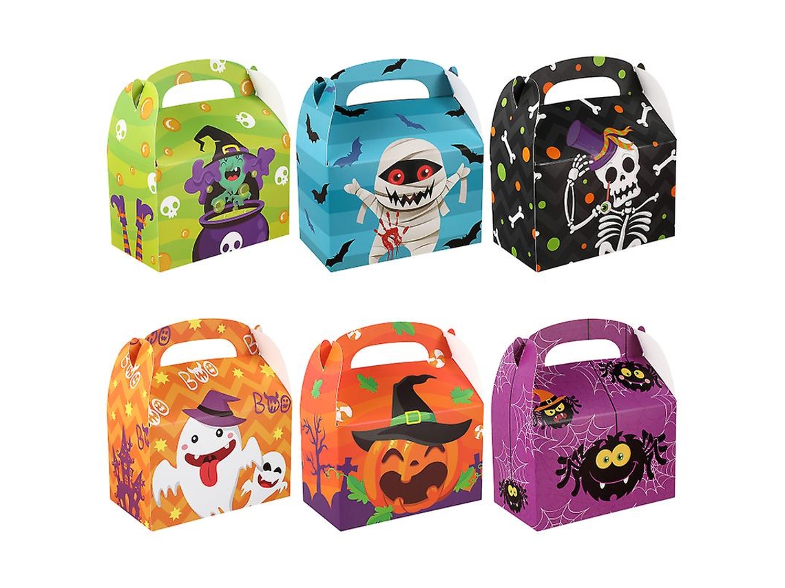 24 Unidades De Caixa De Biscoitos De Halloween Allinless
