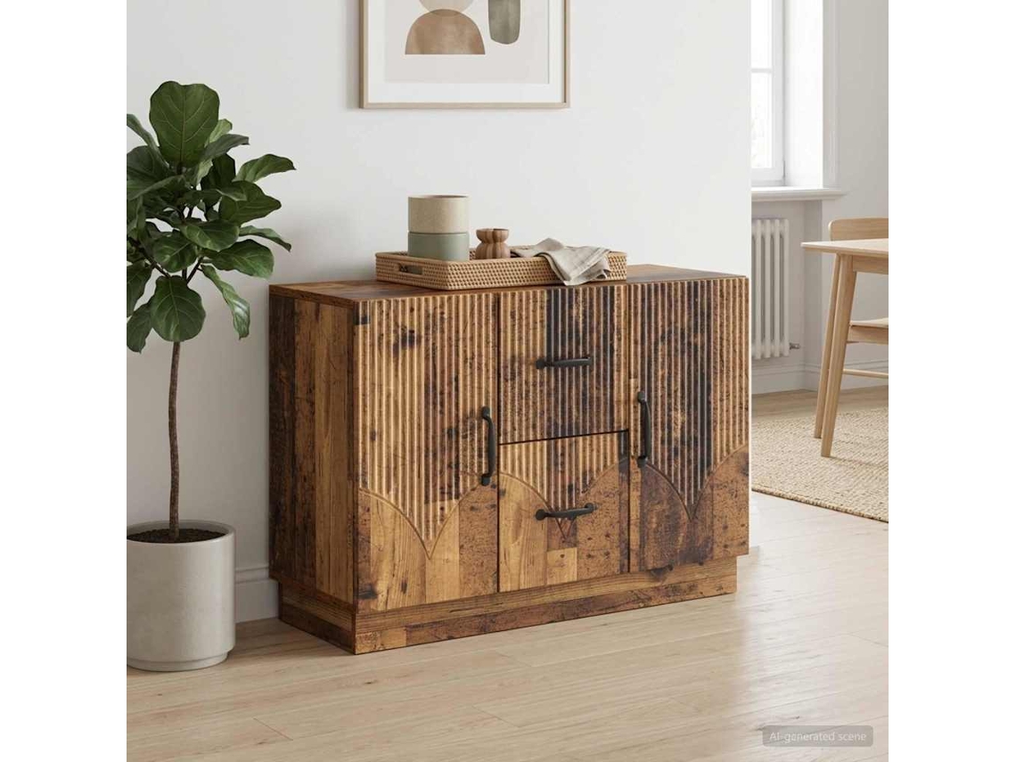 Vidaxl Buffet Madeira Antiga 89 X 34,5 X 57 Cm Derivados De Madeira