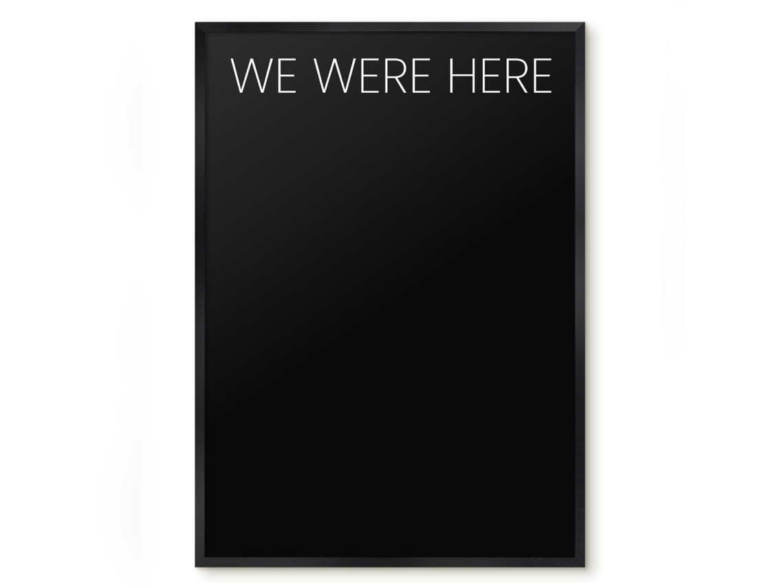 Quadro de parede magnético "We Were Here For The Office" Espelharte (50x70 cm)
