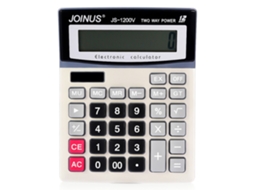Calculadora Eletrônica Js 1200v Display 12 Dígitos Grandes Básica