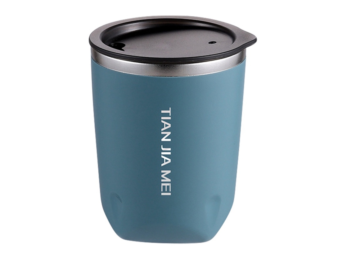 Caneca Térmica de Aço Inoxidável de 300 Ml com Tampa À Prova de Vazamentos MDUG (azul)