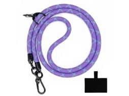 Lurelia Cordão Para Telemóvel Transversal Para Pescoço Portátil 10 Mm 120 Cm Anti-perda