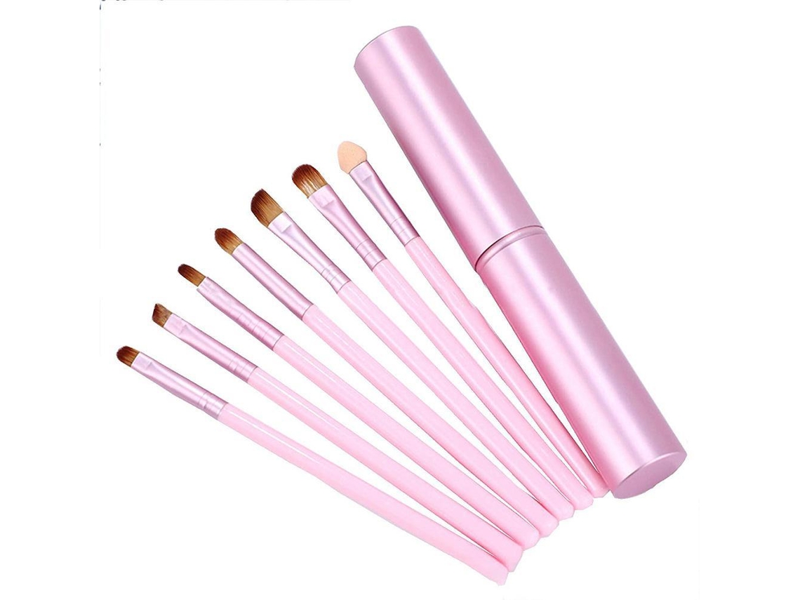 Conjunto De 7 Brochas De Maquillaje Para Ojos, Brochas Suaves Y Densas Para Sombra De Ojos, Mezclado Y Aplicación, Para Uso Profesional Y Doméstico