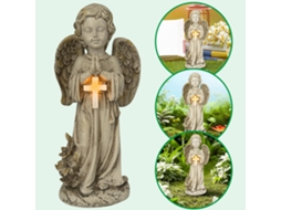 Estátua de anjo solar para jardim