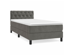 Box Spring Bed, Box Spring Beds Vidaxl Cinzeto Veludo (80 X 200 Cm)