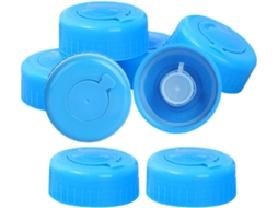 Conjunto De 8 Rolhas Reutilizáveis Em Abs Para Garrafa De Água, Que Mantêm A Água Fresca E São Fáceis De Usar.